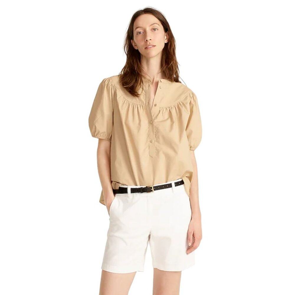 NWOT J.Crew 7" Stretch Chino Short White 4